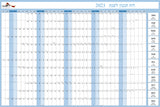 לוח תכנון מחיק לשנת  2023 ינואר-דצמבר - Canvas4u קנבס פור יו - לוחות תכנון